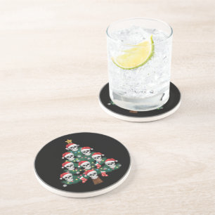 Döskalle julgran Pyjamas Cool Skelett Santa Underlägg