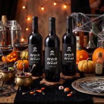 Döskalle och korsade ben Trick or Treat-partygåva