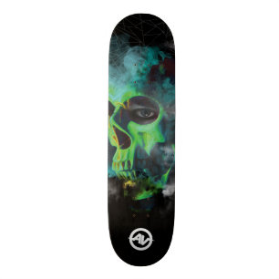 Döskalle skateboard - grönt