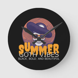döskalle sommarhatt rund klocka