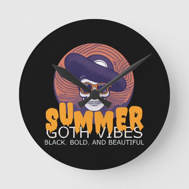 döskalle sommarhatt rund klocka (Framsida)