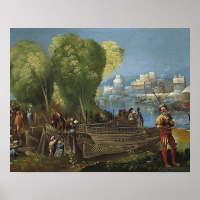 Dosso Dossi - Aeneas och Achates på Libyen Poster (Framsidan)