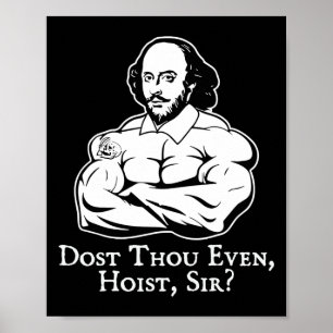 Dost Även Om Även Hissa Sir Rolig Gym Träning Väga Poster