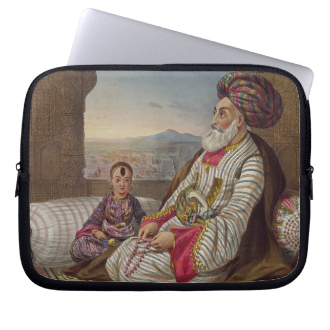 Dost Mahommed (1793-1863) kung av Caubul och hans Laptop Sleeve (Framsidan)