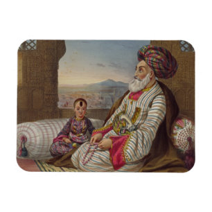 Dost Mahommed (1793-1863) kung av Caubul och hans Magnet