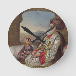 Dost Mahommed (1793-1863) kung av Caubul och hans Rund Klocka