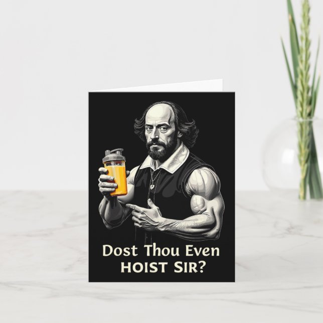 Dost Thou till och Hoist Weightlift Shakespeare Gy Kort (Framsida)