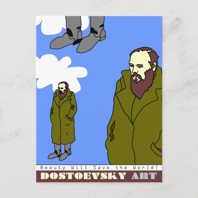 Dostoevsky art vykort (Framsida)