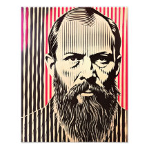 Dostoevsky i BAUHAUS optiska illusion stil