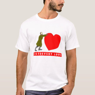 Dostoevsky kärlekvalentin skjorta t-shirt
