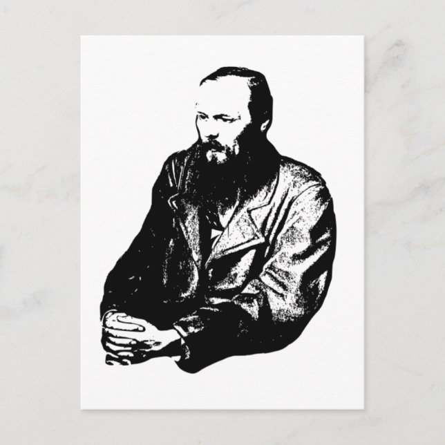 Dostoyevsky Postcard Vykort (Framsida)