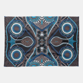 Dot Art Mönster på köket Kökshandduk