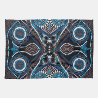 Dot Art Mönster på köket Kökshandduk