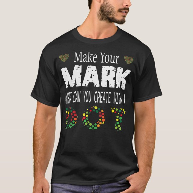 Dot-dagen i lycklig, Polka-Internationell T Shirt (Framsida)