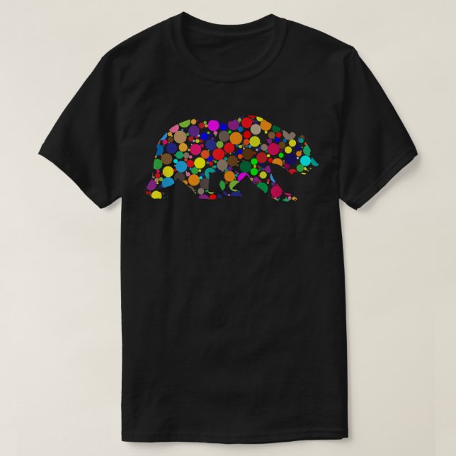 Dot Day Bear  T Shirt (Design framsida)