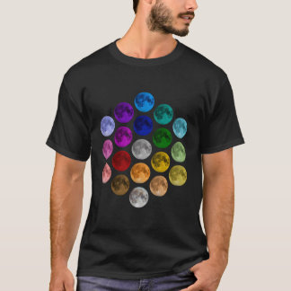 Dot Day Colorful Måne T Shirt