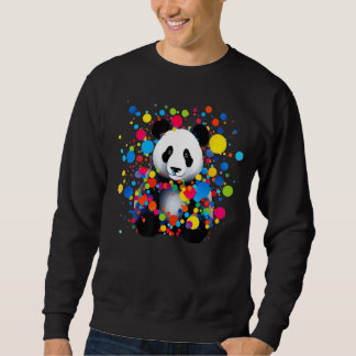 Dot Day Panda Björn september Kreativitet Dag och  Lång Ärmad Tröja