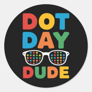 Dot Day Shirt För barn Boys Girls Youths Doften Du Runt Klistermärke