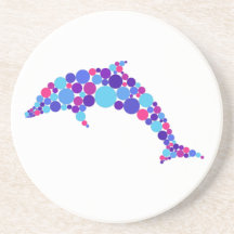 Dot Dolphin Colorfull Abstrakt Sea Animal