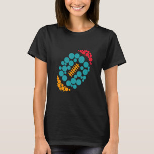Dot-Dot-dagen i Cute Färg Rugby Player Internation T Shirt