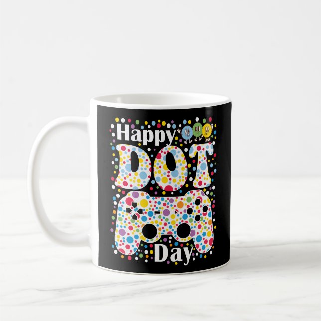 Dot Dot Day Gamer i lycklig Kaffemugg (Vänster)