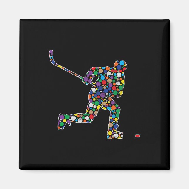 Dot Dot Hockey Internationell Dot Dot Day Magnet (Framsidan)