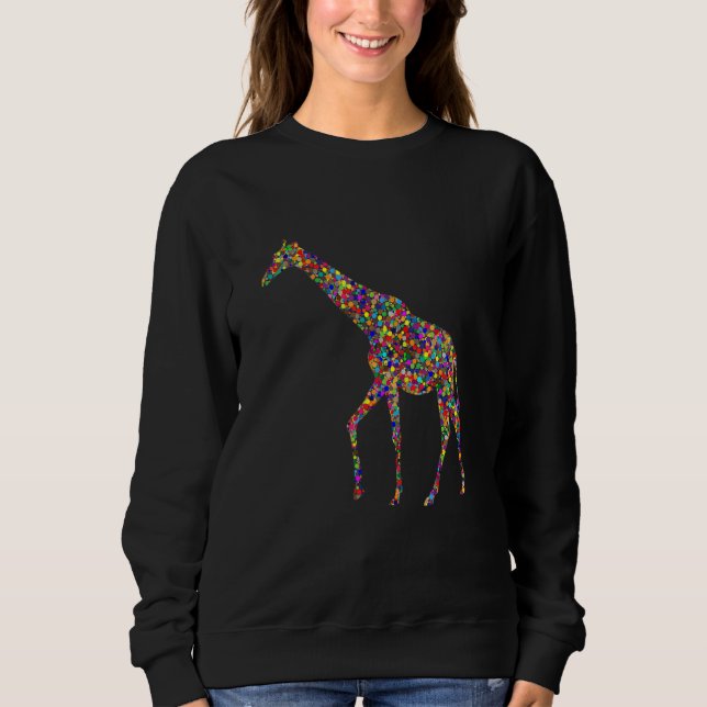 Dot Giraffe  giraffe kids giraffe girl giraffe T Shirt (Framsida)