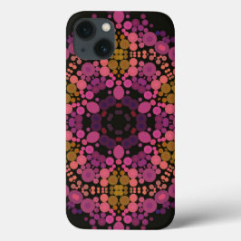 Dot Mandala Flower Rosa Gult and Black