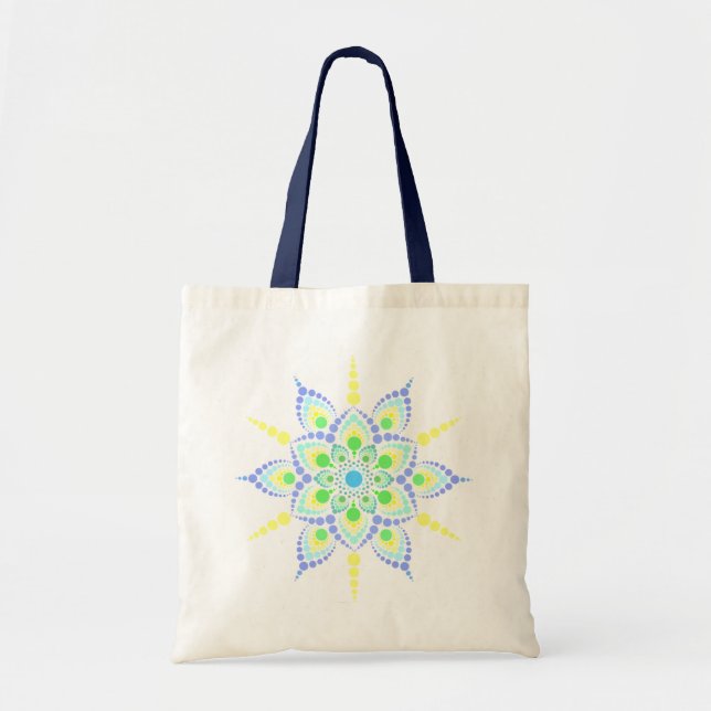 Dot Mandala tote bag - JessyD Designations Tygkasse (Framsidan)
