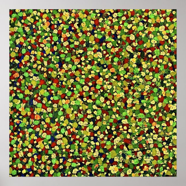 DOT MATRIX: GRÖNT Canvas Poster (Framsidan)