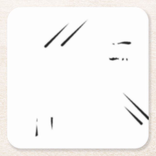 Dot, Milk White, Romance Paper Coaster Underlägg Papper Kvadrat (Framsidan)