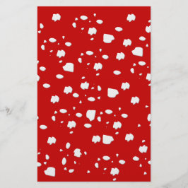 dot mönster med röd toadstoolsvamp