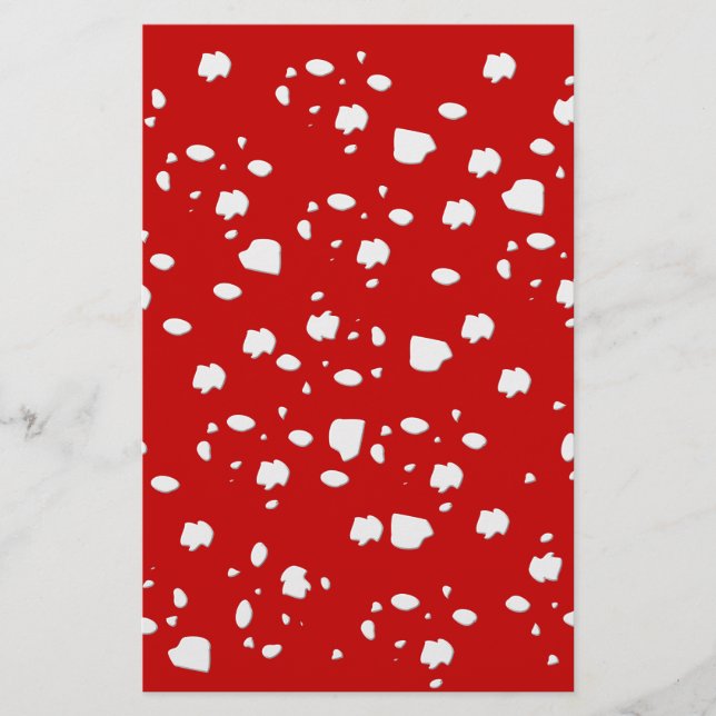 dot mönster med röd toadstoolsvamp (Framsida)