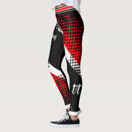 Dot Mönster Trinidad & Tobago Flagga Leggings