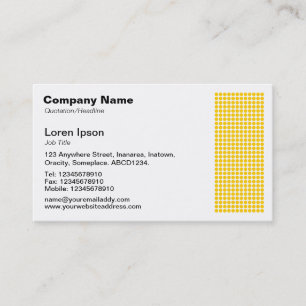 Dot Motif - Amber Visitkort
