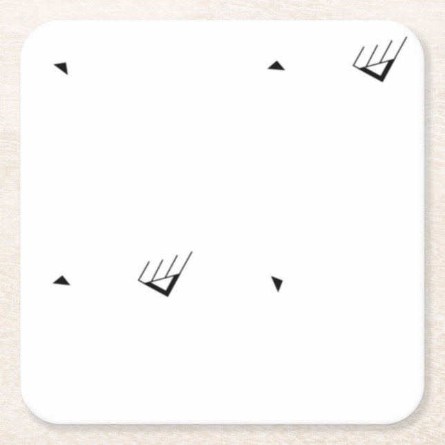 Dot, Pale Grey Paper Coaster Underlägg Papper Kvadrat (Framsidan)