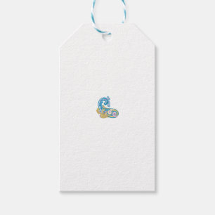 Dot, Sherpa Blue, Golden Sand Design Presentetikett