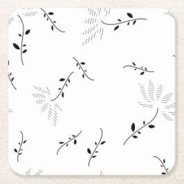 Dot, Snow Drift Paper Coaster Underlägg Papper Kvadrat