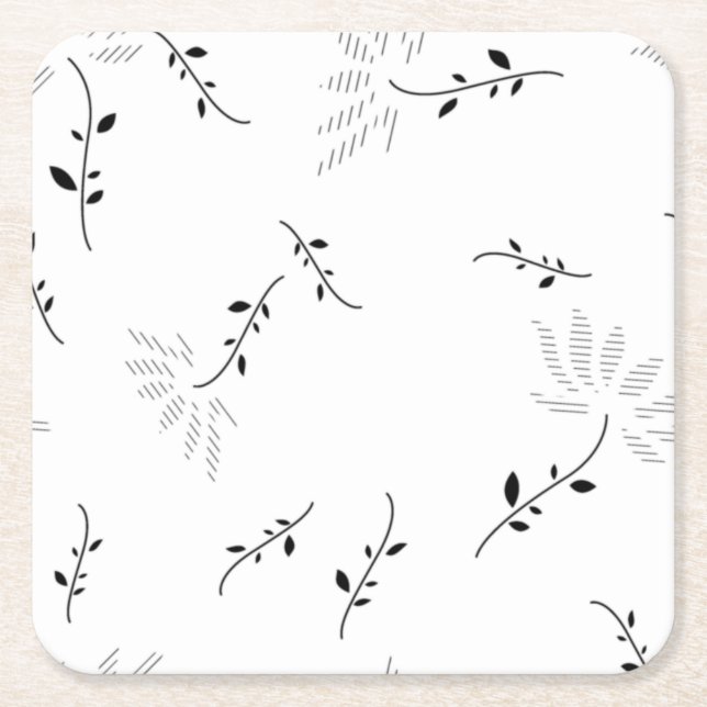 Dot, Snow Drift Paper Coaster Underlägg Papper Kvadrat (Framsidan)