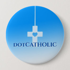 dotCATHOLIC Knapp Blå 4-tums Stil Nr #350717
