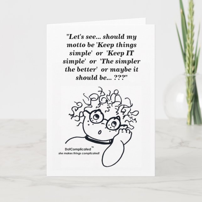 DotComplicated(TM)-gratulationskort Kort (Framsida)