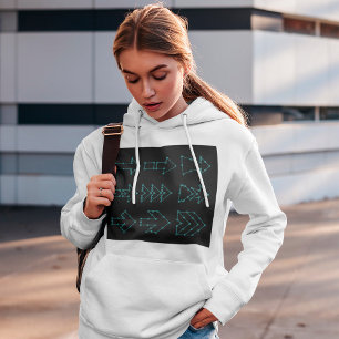 Doted Arrows Hoodie T Shirt