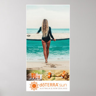 dōTERRA Sol Care Ad - Surfer girl, Canvas Poster