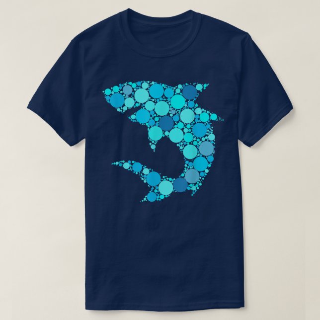 Dothaj Internationell Dot-dagen för Blue Polka T Shirt (Design framsida)