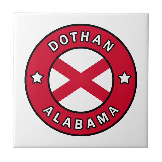 Dothan Alabama Kakelplatta (Framsidan)