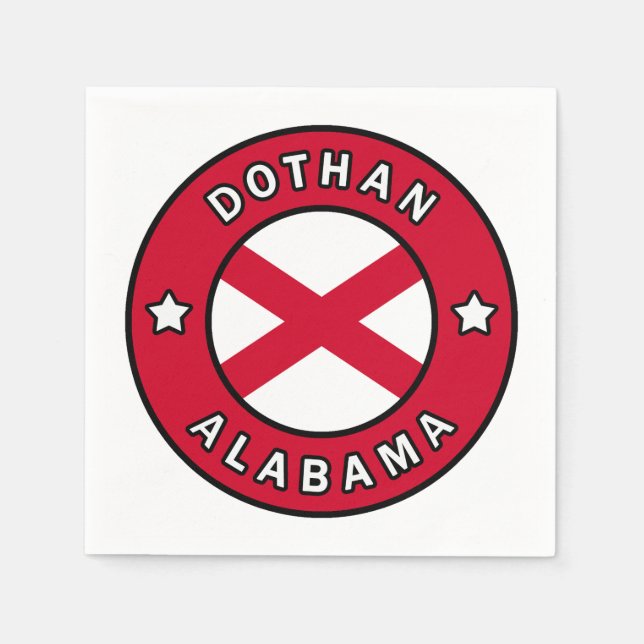 Dothan Alabama Pappersservett (Framsidan)