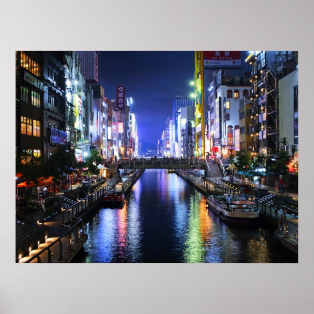 Dotonbori River Osaka Poster (Framsidan)