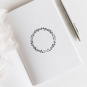 Dots Circle Journal Ram Stämpel