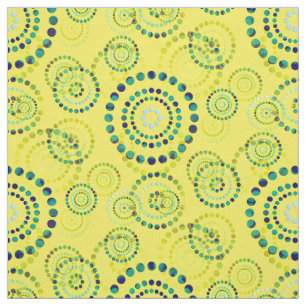Dots Circle Power Flowers II + backgr. & idé Tyg