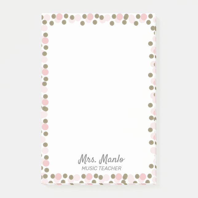 Dots Gräns lärarskript Namn Post-it Block (Framsida)